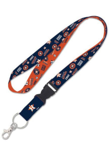 Houston Astros Scattered Print Lanyard - Orange