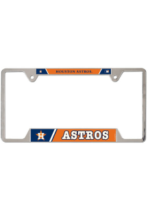 Houston Astros Team Name Metal License Plate Frame - Orange