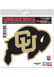 Colorado Buffaloes 6x6 Auto Decal - Gold