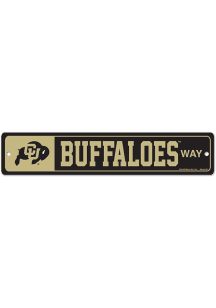 Colorado Buffaloes 3x19 Sign - Gold