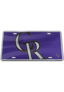 Colorado Rockies Mega License Plate Frame - Purple