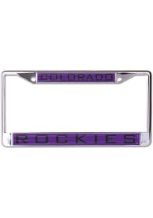 Colorado Rockies Purple Metallic Car Accessory License Plate