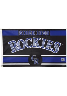 Colorado Rockies 3x5 Alt Logo Silk Screen Grommet Flag - Purple