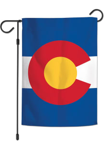 Colorado Centiennial Garden Flag - White