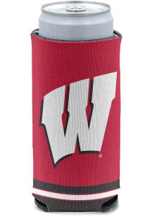 Wisconsin Badgers Striped Primary Logo Slim Coolie