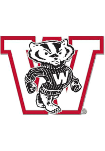 Wisconsin Badgers Souvenir Retro Pin - Red