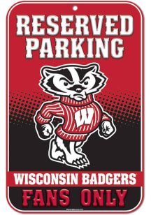 Wisconsin Badgers 11x17 Sign - Red
