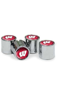Wisconsin Badgers 4pk Auto Accessory Valve Stem Cap