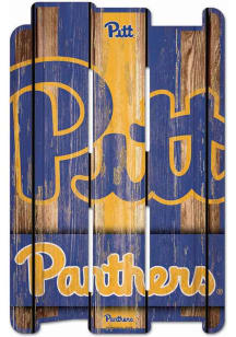 Pitt Panthers Wood Sign - Blue