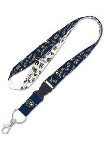 Milwaukee Brewers Scattered Print Lanyard - Blue