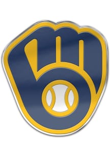 Milwaukee Brewers Auto Badge Car Emblem - Blue