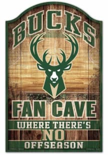 Milwaukee Bucks 11x17 Fan Cave Sign - Green