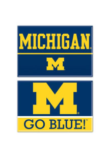 Michigan Wolverines 2pk Rectangle Magnet
