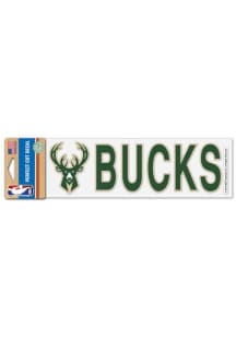 Milwaukee Bucks 3x10 Auto Decal - Green
