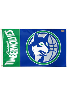 Minnesota Timberwolves Retro 3x5 Silk Screen Grommet Flag - Blue