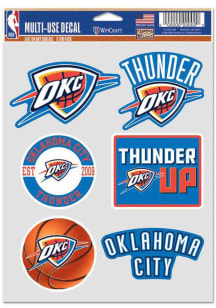 Oklahoma City Thunder 6pk Fan Auto Decal - Blue