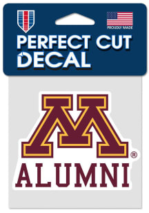 Minnesota Golden Gophers 4x4 Alumni Auto Decal - Maroon