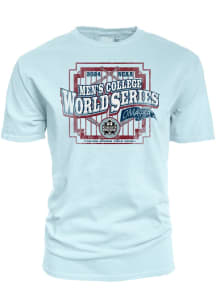 Blue 84 RALLY Light Blue 2024 Baseball College World Series Overdyed Short Sleeve T Shirt
