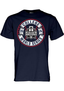 Blue 84 RALLY Navy Blue 2024 Baseball College World Series Bound Short Sleeve T Shirt