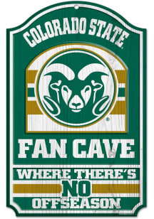 Colorado State Rams 11x17 Fan Cave Sign - Green