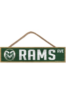 Colorado State Rams 4x17 Sign - Green