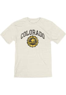 Blue 84 Colorado Buffaloes Oatmeal Seal Triblend Short Sleeve Fashion T Shirt