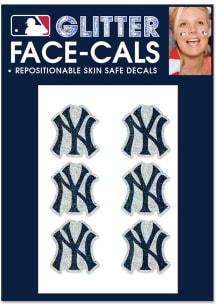 New York Yankees Glitter 6pk Tattoo