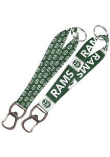 Colorado State Rams Bottle Opener Lanyard - Green