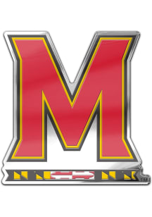 Maryland Terrapins Auto Badge Car Emblem - Red