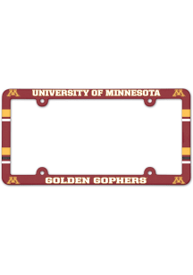 Minnesota Golden Gophers Plastic License Plate Frame - Maroon