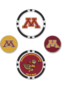 Minnesota Golden Gophers 4pk Set Golf Ball Marker