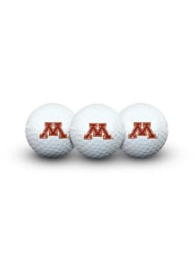 Minnesota Golden Gophers 3 Pack Golf Balls