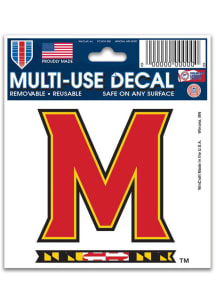 Maryland Terrapins Multi Use 3x4 Auto Decal - Red