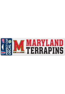 Maryland Terrapins 3x10 Auto Decal - Red