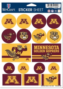 Minnesota Golden Gophers 5x7 Stickers - Maroon