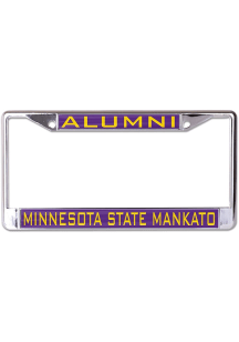 Minnesota State Mankato Mavericks Alumni Metallic License Plate Frame - Purple