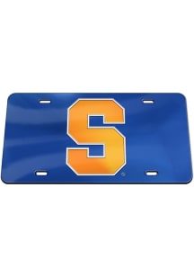 Syracuse Orange Silver Metallic Car Accessory License Plate