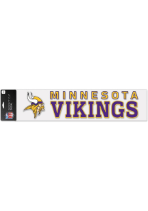 Minnesota Vikings 3x10 Style Auto Decal - Purple