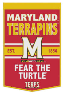 Maryland Terrapins 24x38 Primary Banner - Red