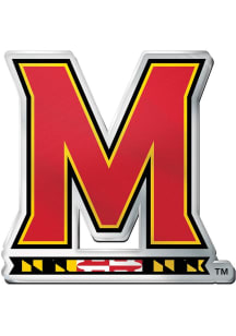 Maryland Terrapins Acrylic Style Car Emblem - Red
