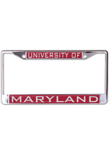Maryland Terrapins Metallic Inlaid License Plate Frame - Silver