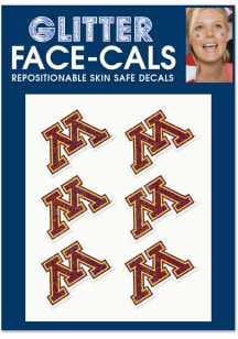Minnesota Golden Gophers 6pk Glitter Tattoo