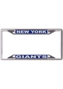 New York Giants Printed Metallic License Plate Frame - Blue