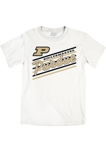 Blue 84 Purdue Boilermakers White Script Short Sleeve T Shirt