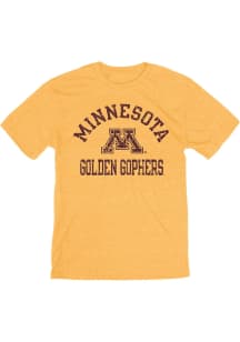 Blue 84 Minnesota Golden Gophers Gold Number 1 Short Sleeve Fashion T Shirt