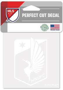 Minnesota United FC 4x4 White Auto Decal - Blue
