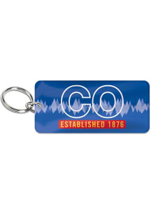 Colorado glossy acrylic Keychain - Blue