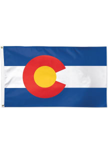 Colorado deluxe 3x5 Silk Screen Grommet Flag - Blue