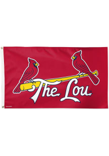 St Louis Cardinals 2024 City Connect Silk Screen Grommet Flag - Red