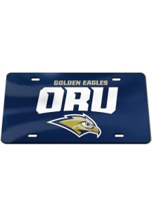 Oral Roberts Golden Eagles Navy Blue Team Color Acrylic Car Accessory License Plate